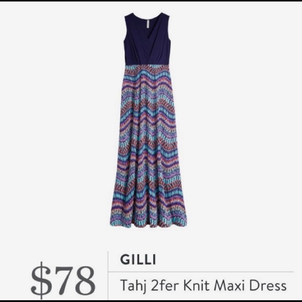 Gilli Tahj 2fer Knit Maxi Dress
